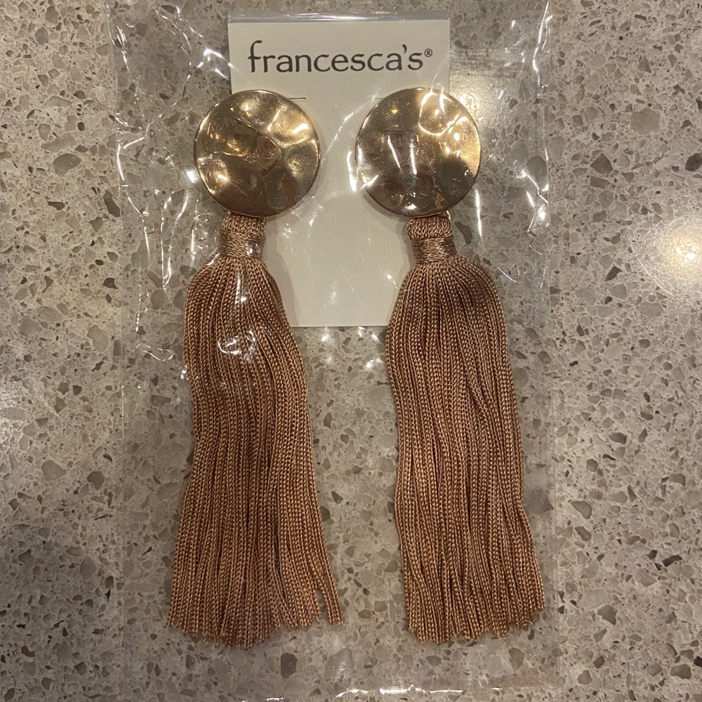 Gorgeous tassel earrings from Francesca’s, nwt
